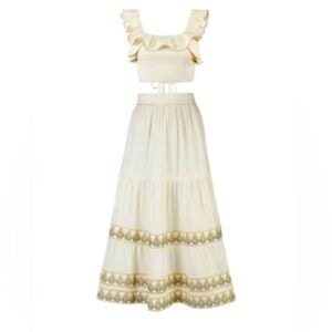 Rosewater House 
NWT Parya ruffle skirt & Malika bustier top sold as a set.